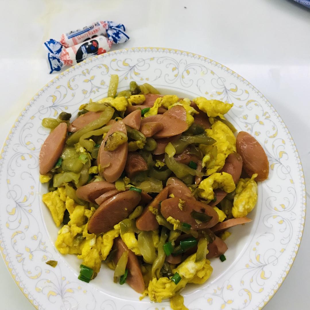 榨菜火腿炒蛋