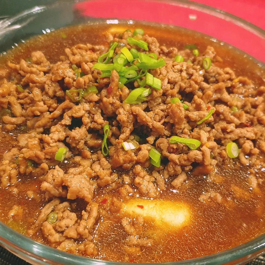 好吃到哭泣的米饭杀手肉沫鸡蛋蒸豆腐