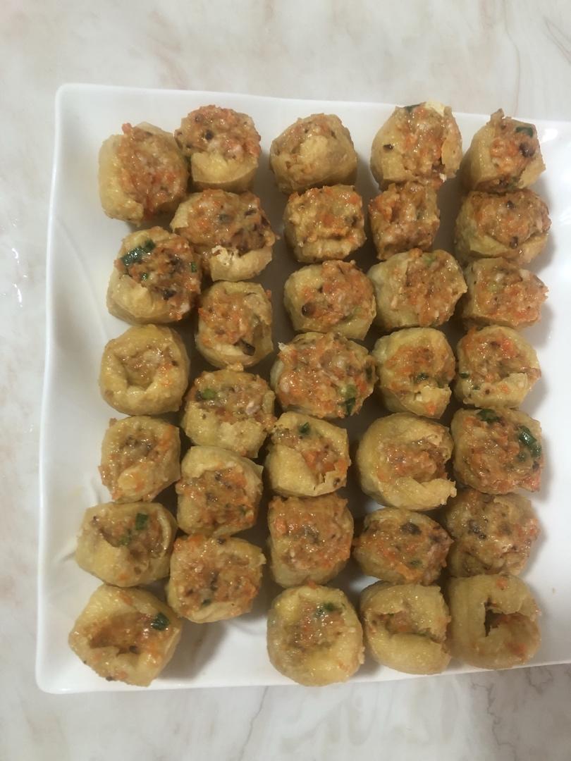 一端上桌就被秒光的时蔬肉沫酿油豆腐
