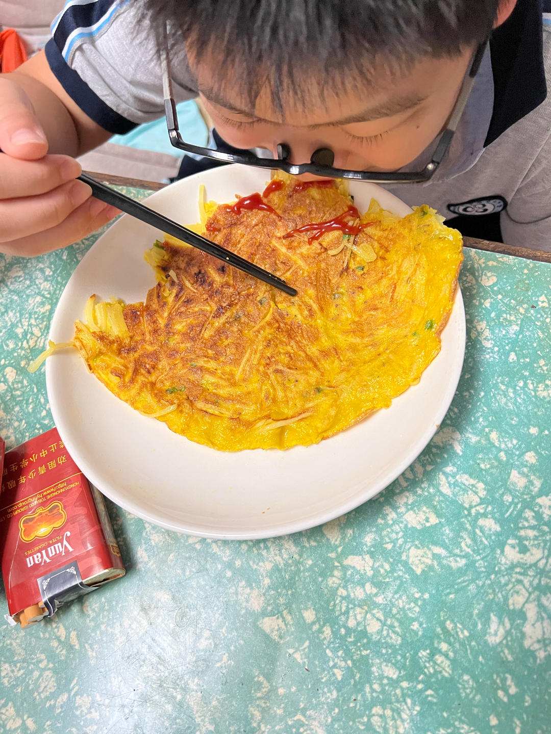 鸡蛋土豆丝饼