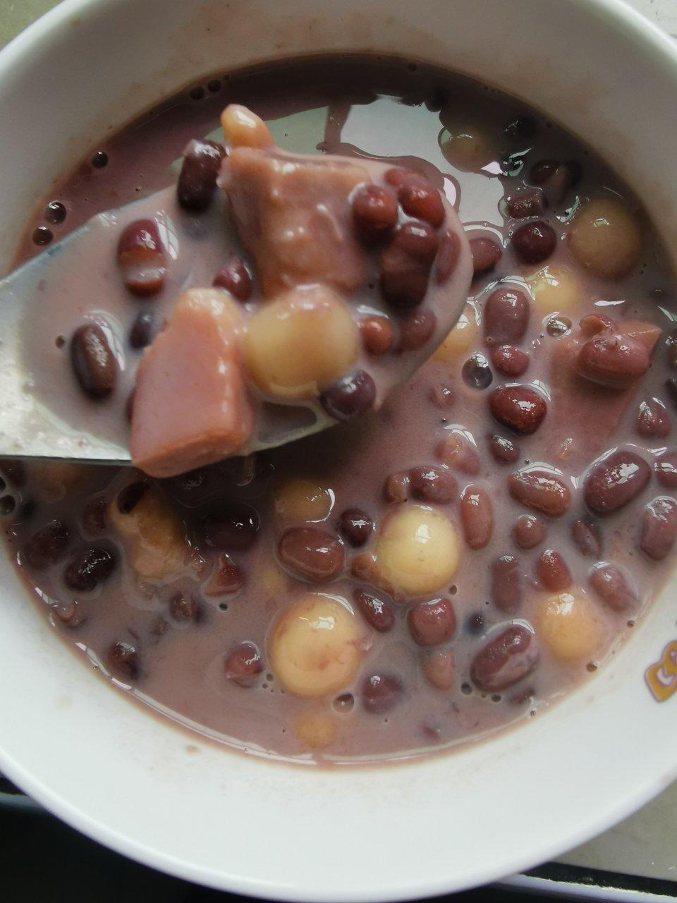 芋香红豆小圆子