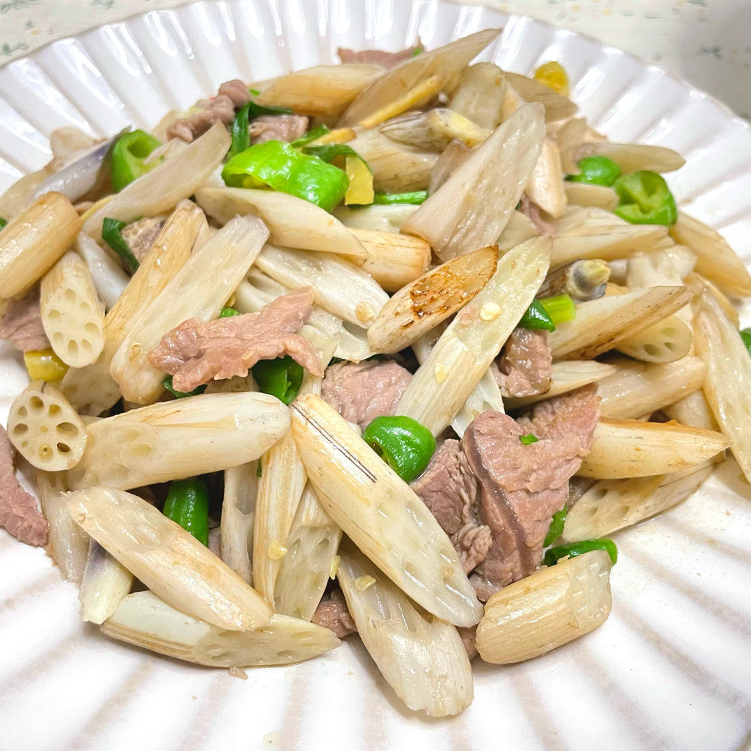 藕尖炒牛肉