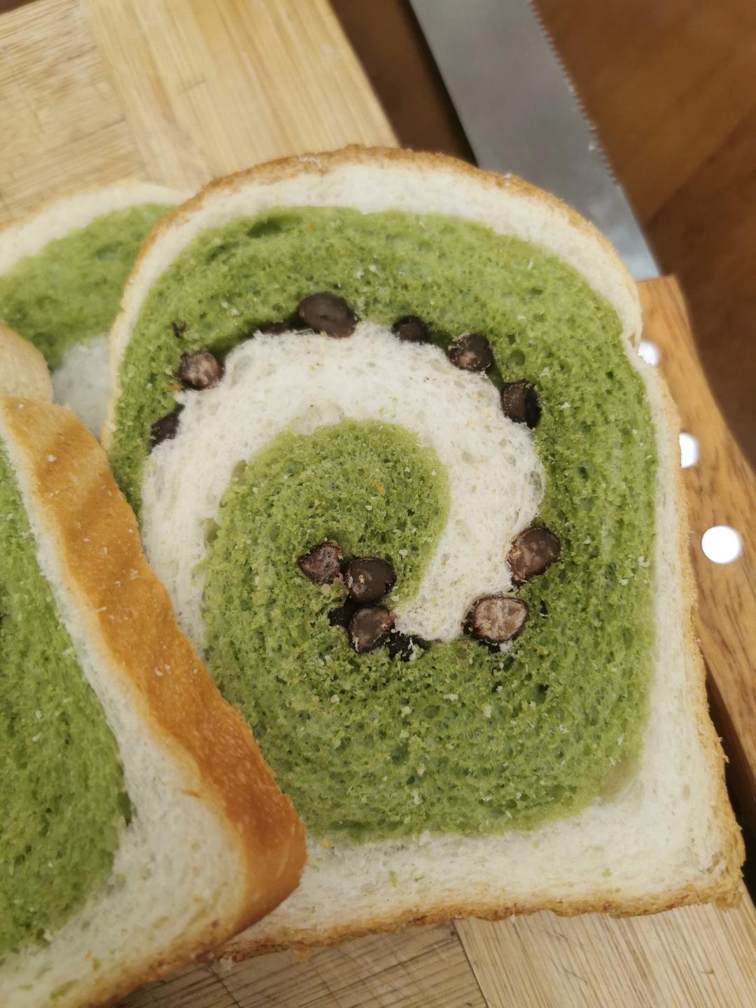 抹茶双色吐司