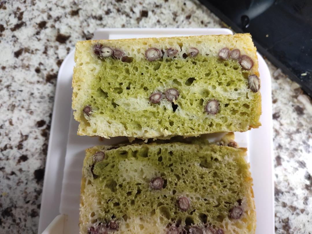 抹茶蜜豆吐司