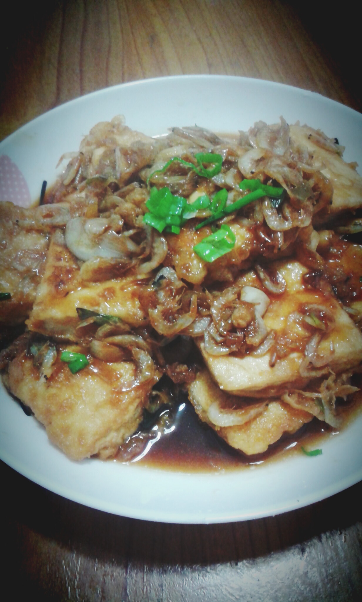 虾皮锅塌豆腐 （鲁菜）