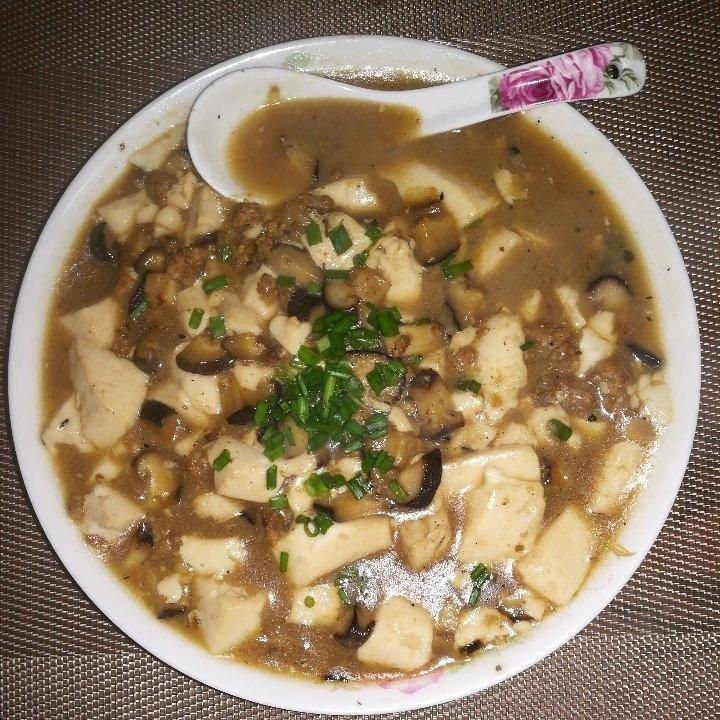 香菇肉末豆腐