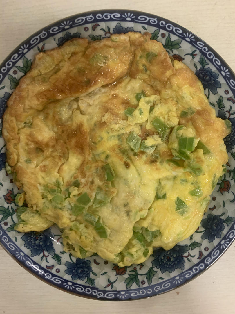 青椒鸡蛋饼