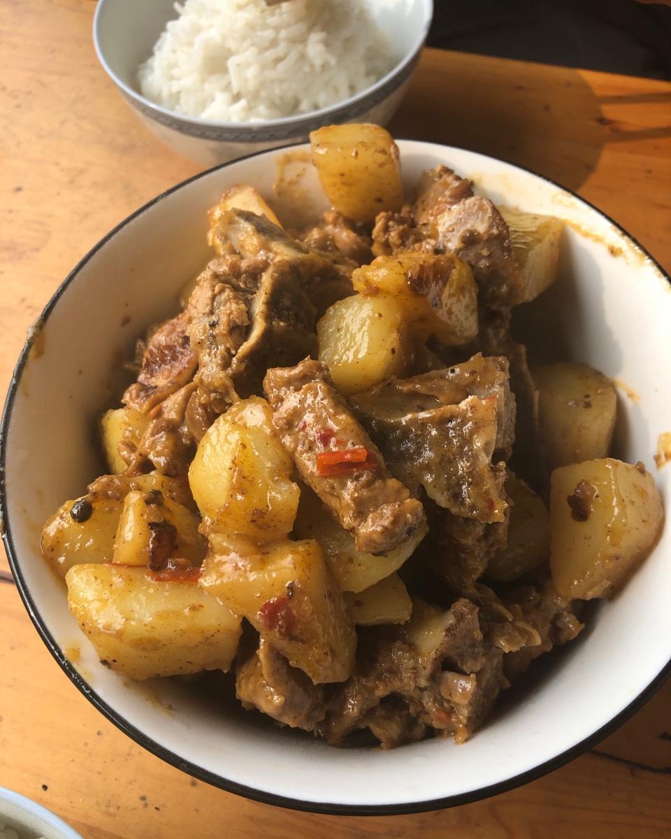 土豆炖排骨