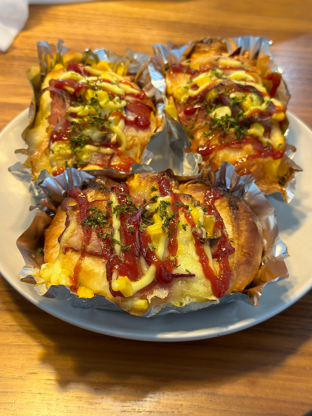 洋葱火腿片（培根）面包