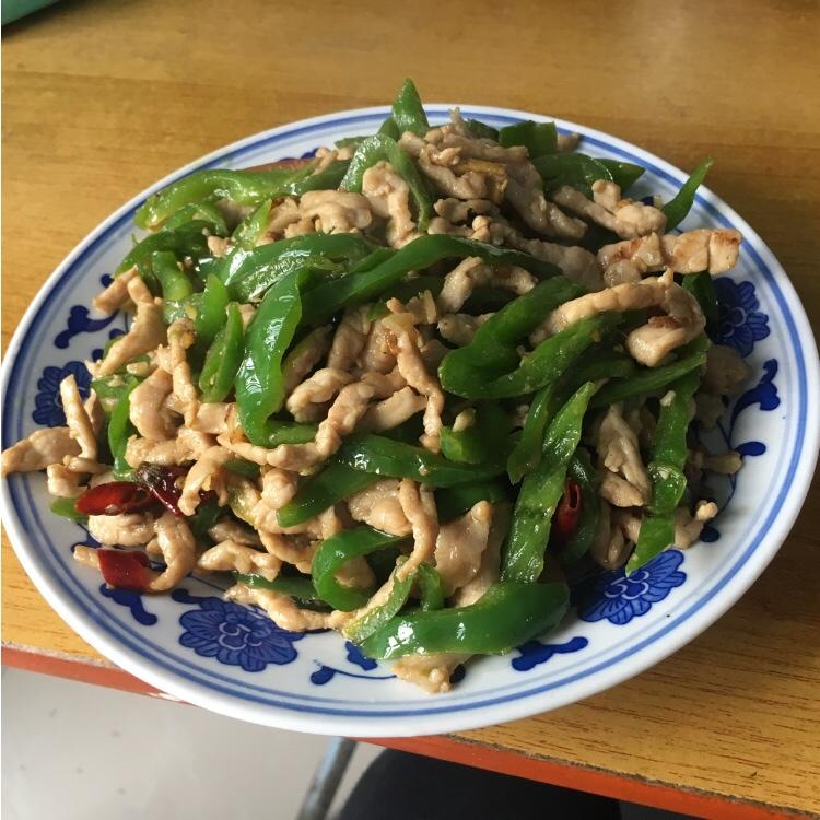 青椒炒肉丝