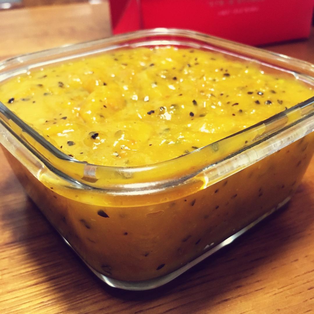 芒果百香果果酱(面包机版)