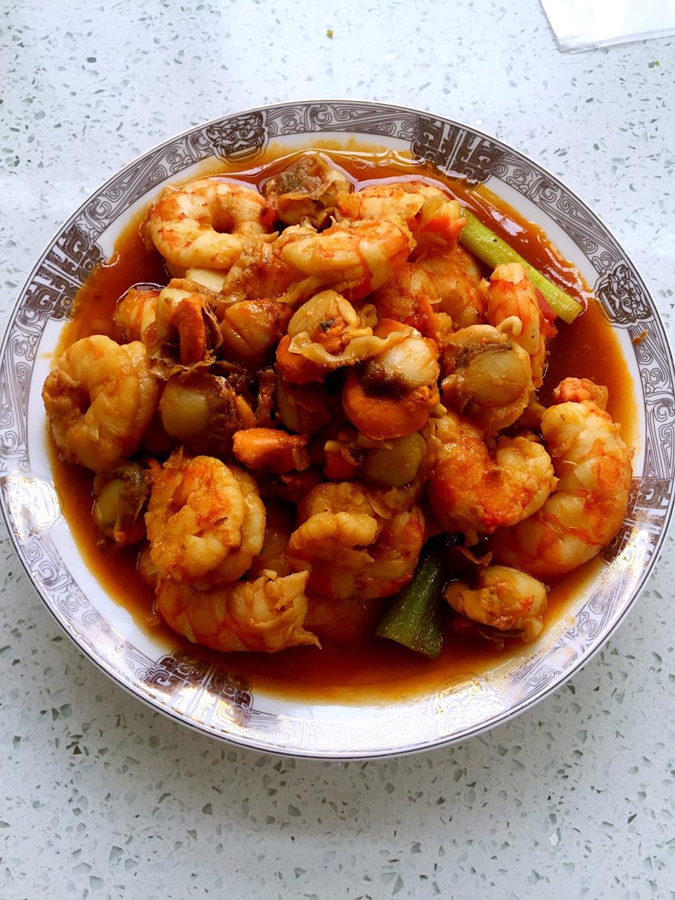 宽宽宝贝521做的照烧扇贝