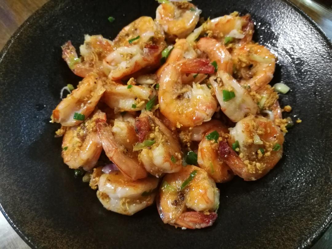 蒜蓉椒盐虾