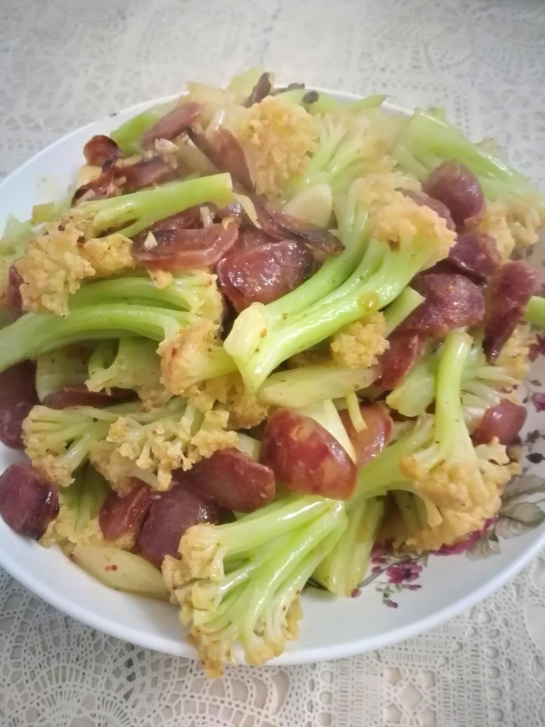 花菜炒腊肠