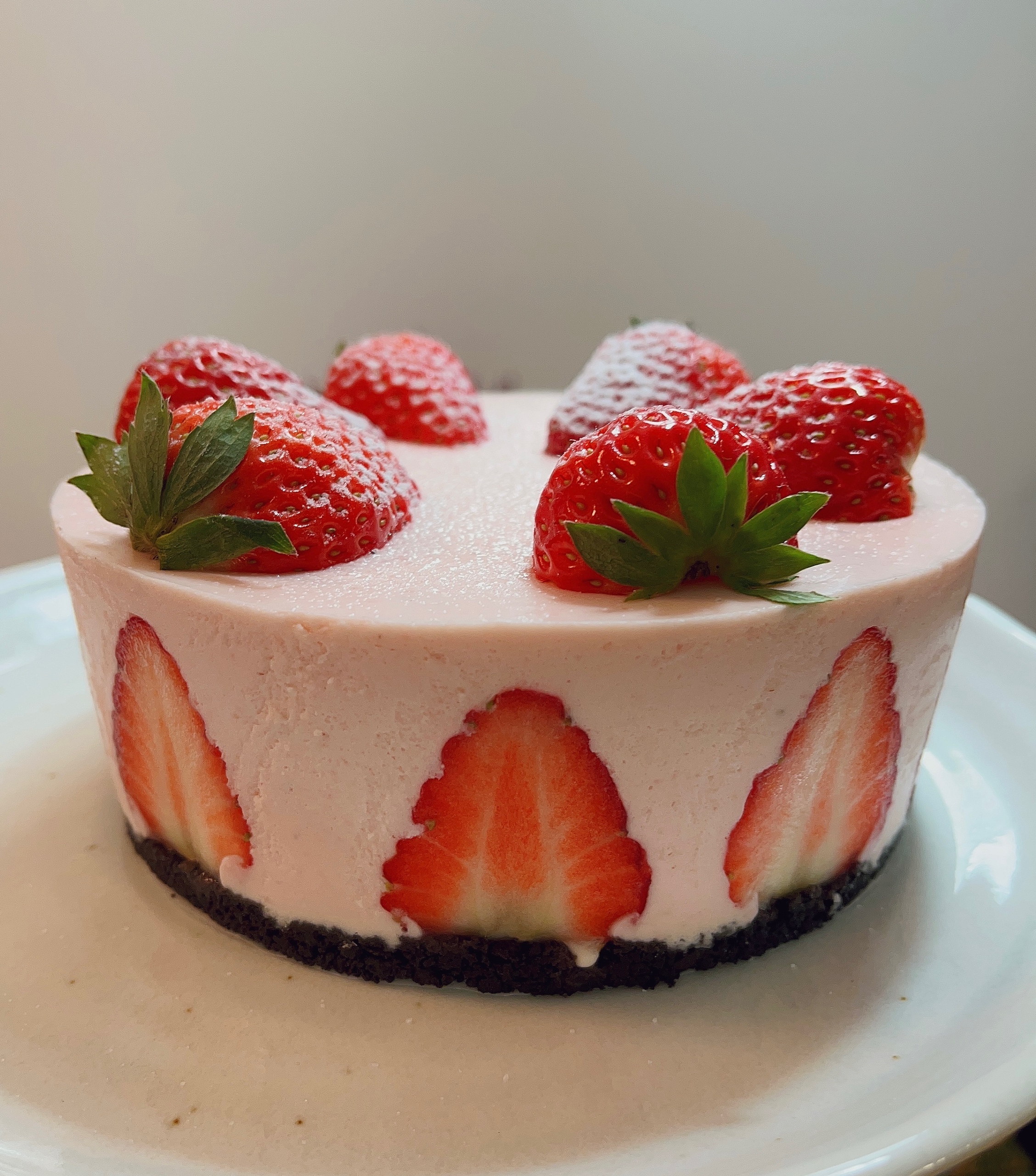 草莓酸奶慕斯(6寸)的做法 步骤7