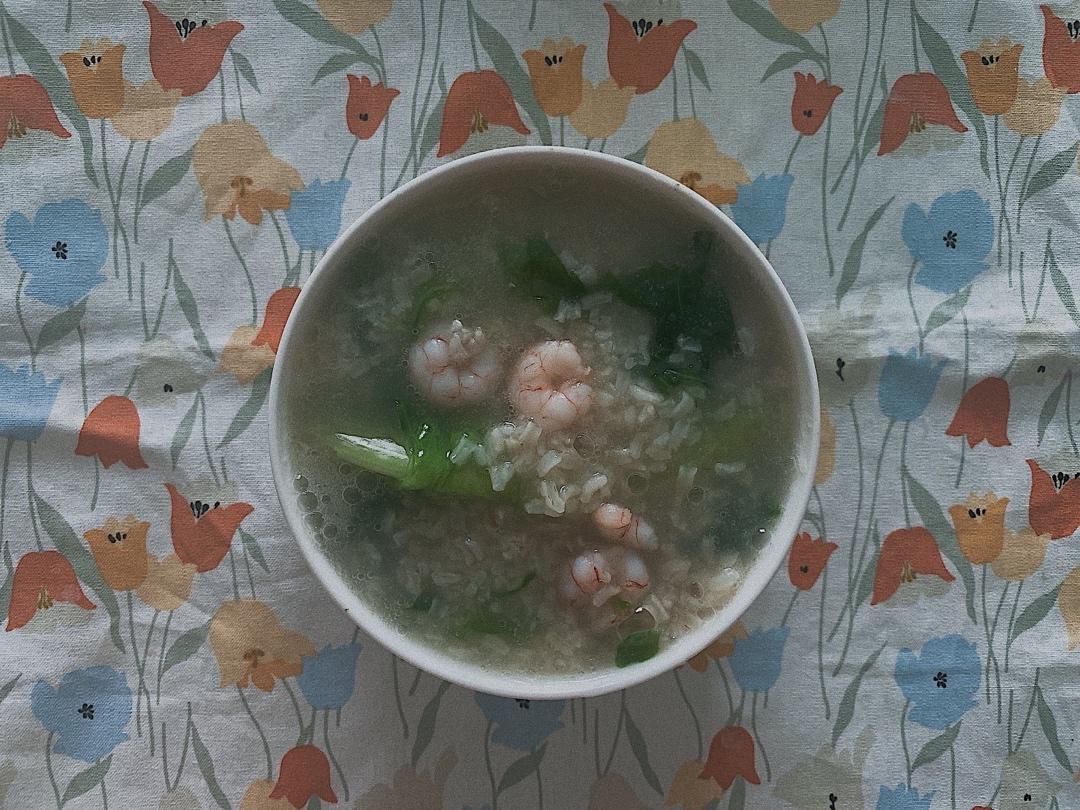 蔬菜虾仁粥