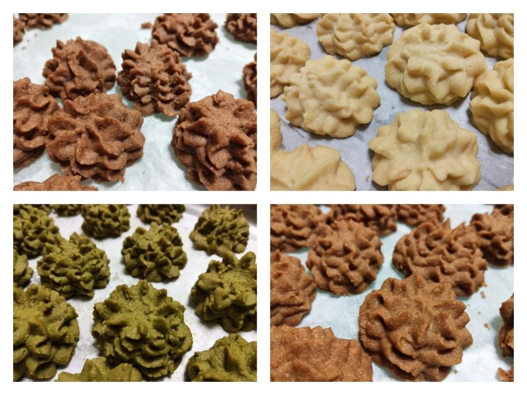 (珍妮曲奇+网红曲奇)咖啡小花配方/烘焙视频饼干篇2