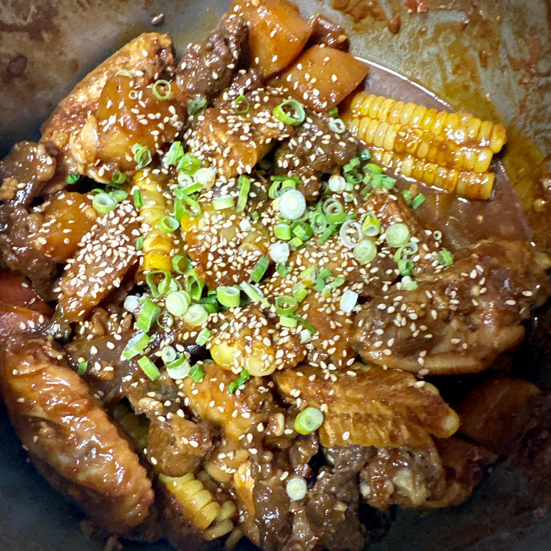 跟着邪修做电饭锅四味焖锅
