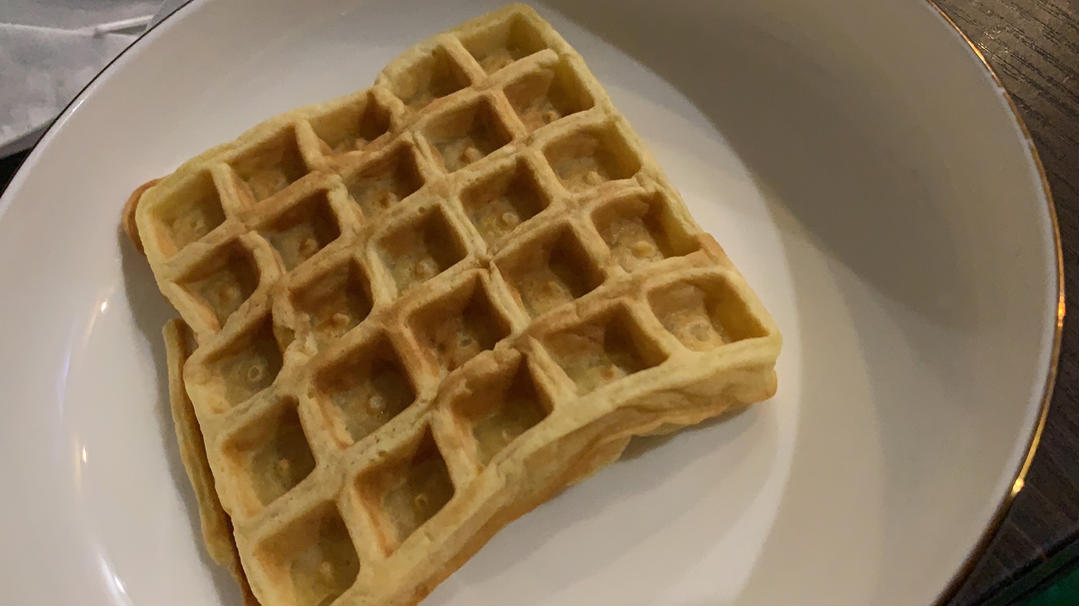 最松软的香蕉华夫饼