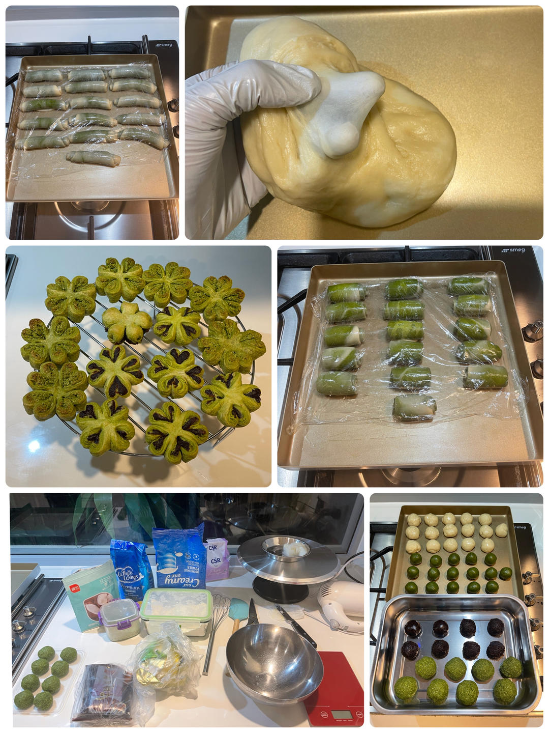 抹茶味 椰蓉酥 人间四月天 幸运四叶草🍀有颜有味花酥