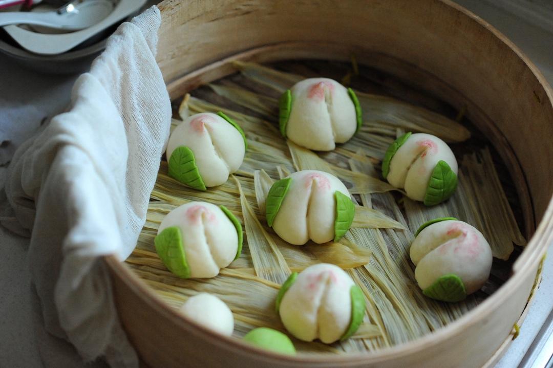 【寿桃包】中国人最传统的生日蛋糕，好惊艳！