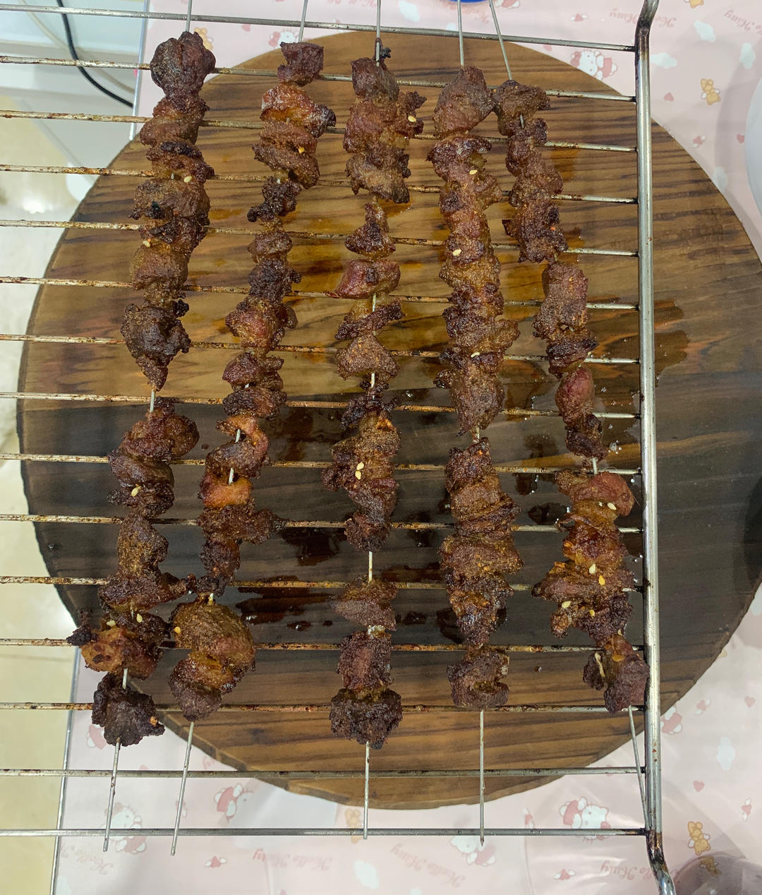 立冬的一餐｜烤箱版孜然羊肉串+羊肉手抓饭