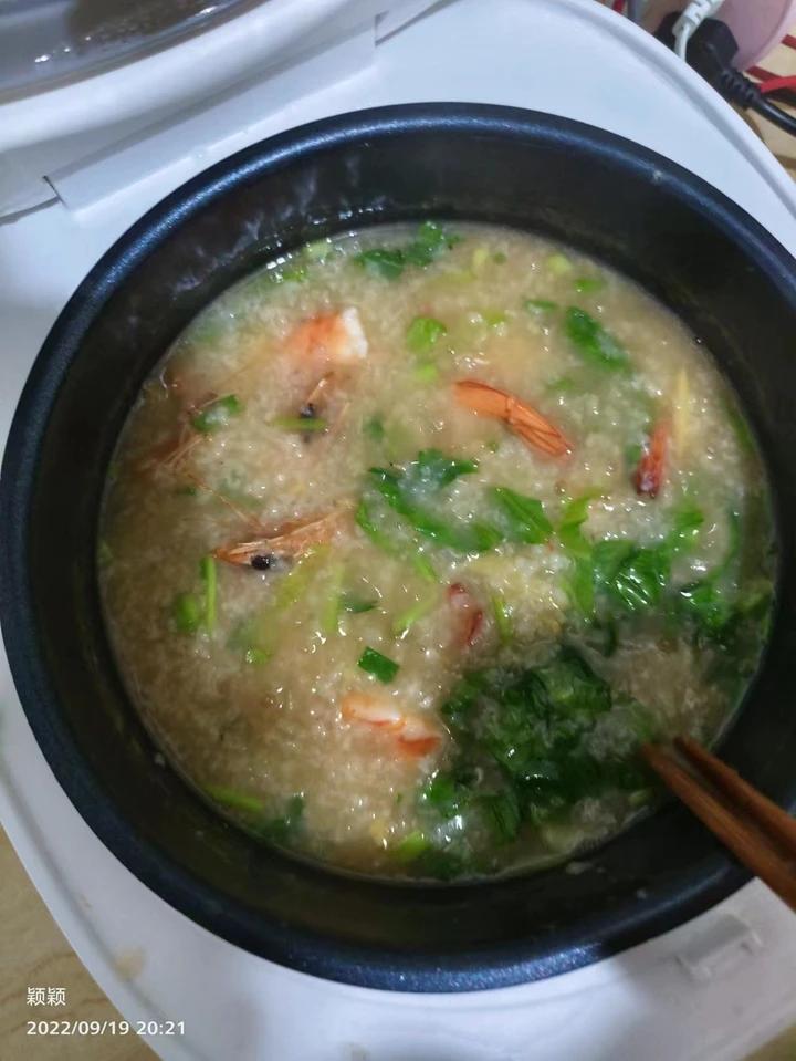 鲜虾砂锅粥