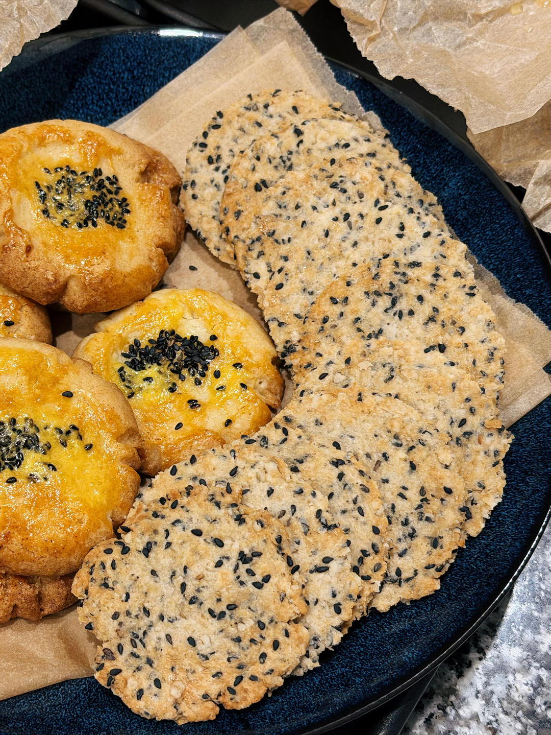 黑芝麻全麦饼干