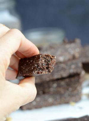 免烤巧克力奇亚籽高蛋白低热量的能量棒-不需要烤箱，零基础！的做法 步骤7
