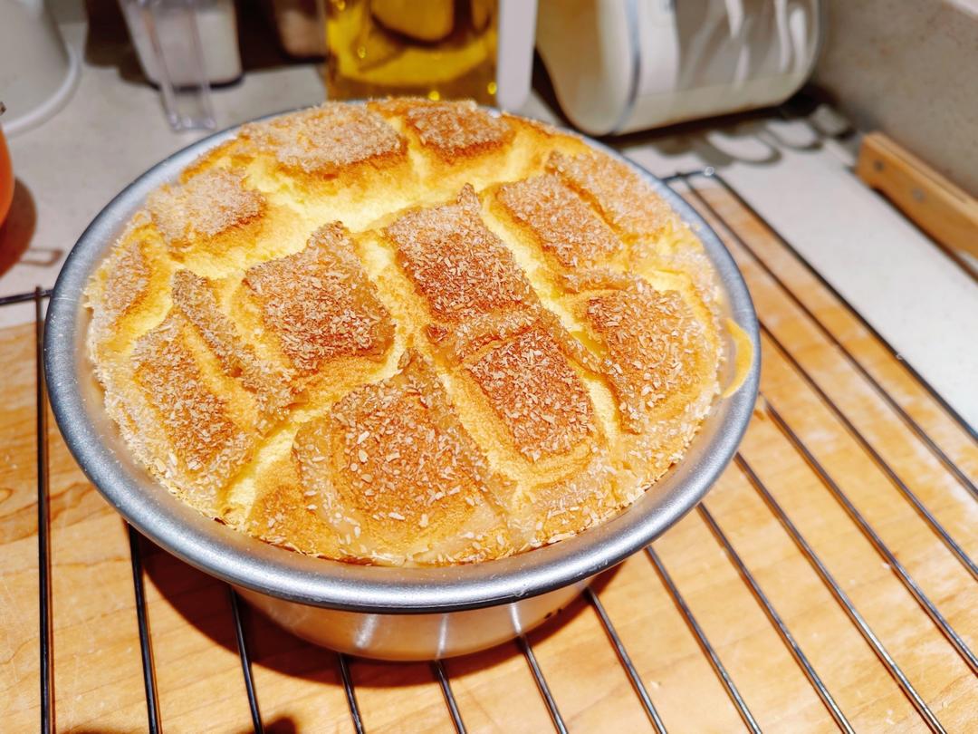 6寸香妃古早蛋糕零失败配方，烫面法口感湿润绵密屡试不爽，完胜戚风蛋糕