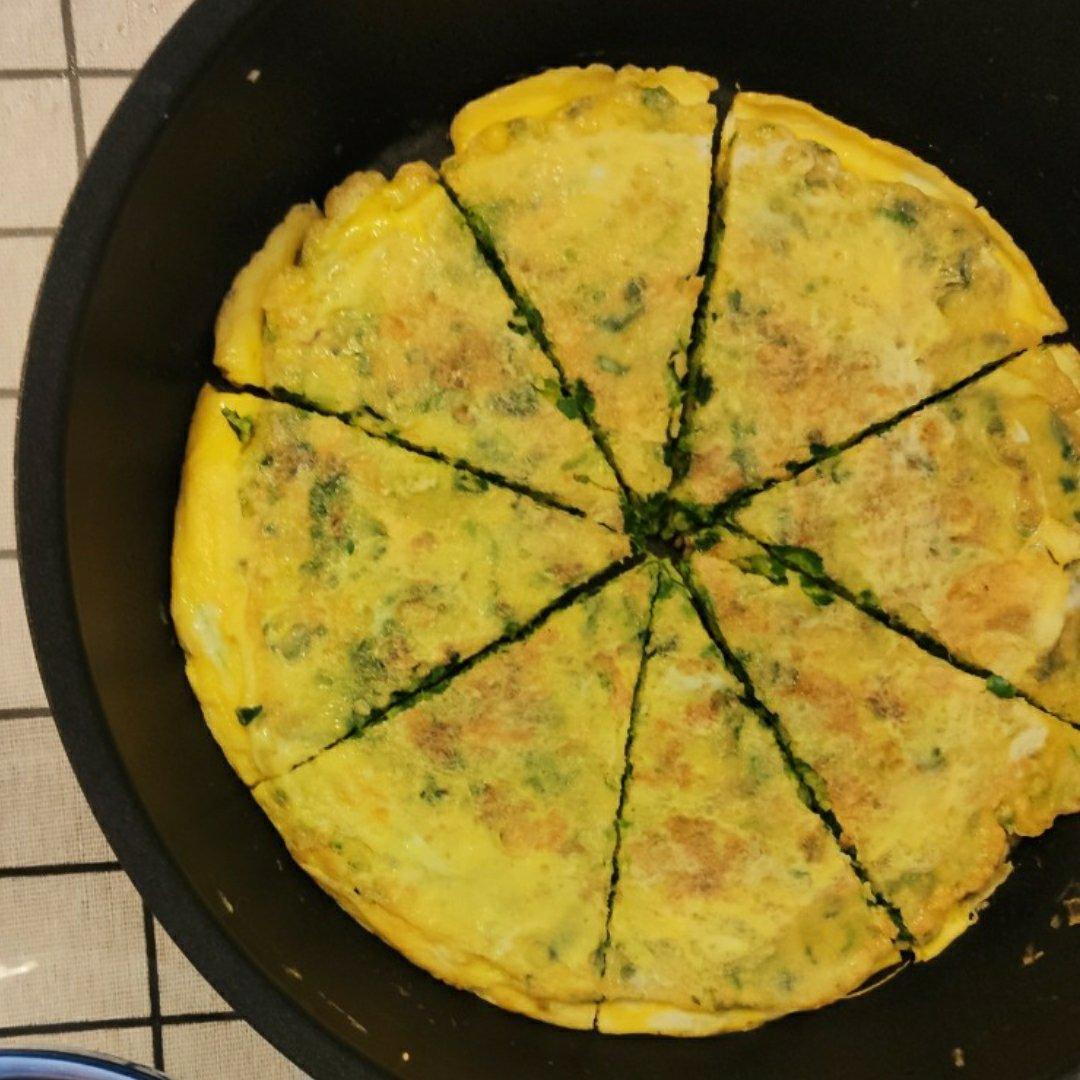 菠菜鸡蛋饼