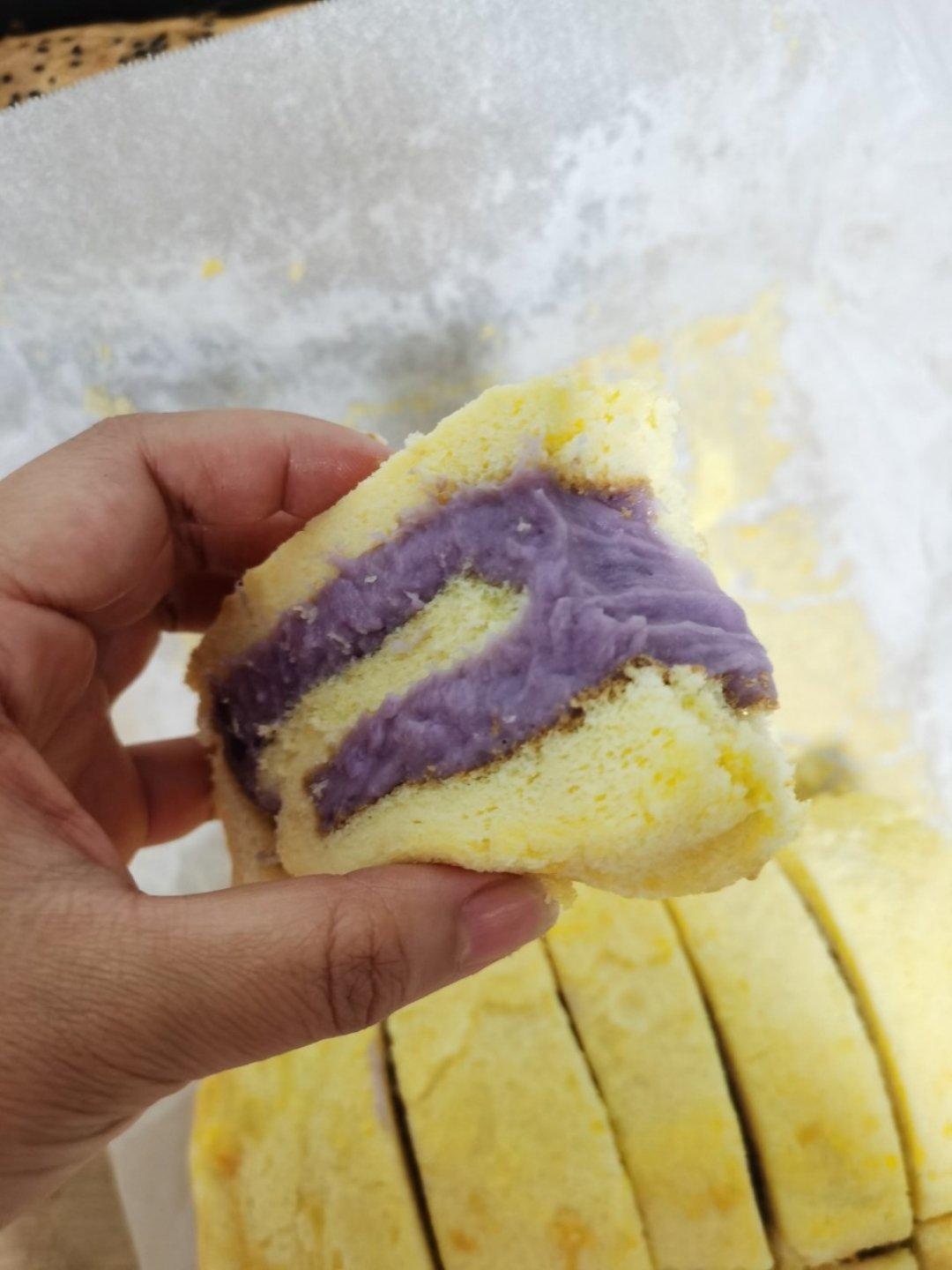 卷不裂的芋泥蛋糕卷