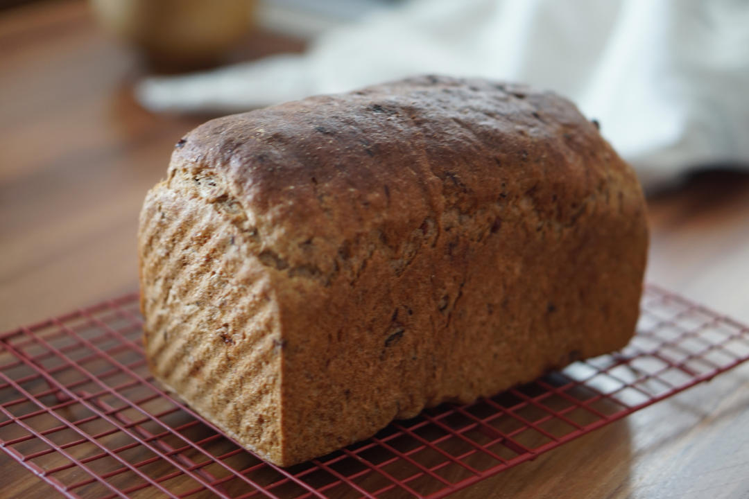 全麦葡萄干肉桂吐司丨健康·烘焙