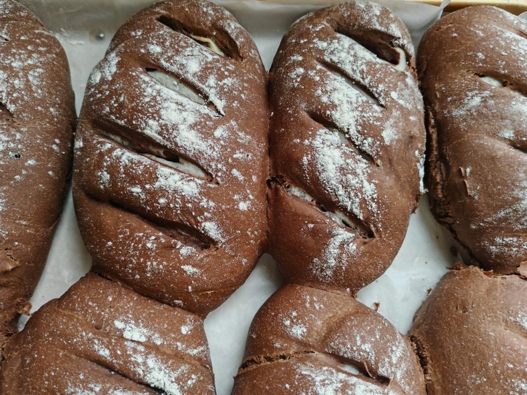 超级好吃简单好做的可可麻薯软欧面包