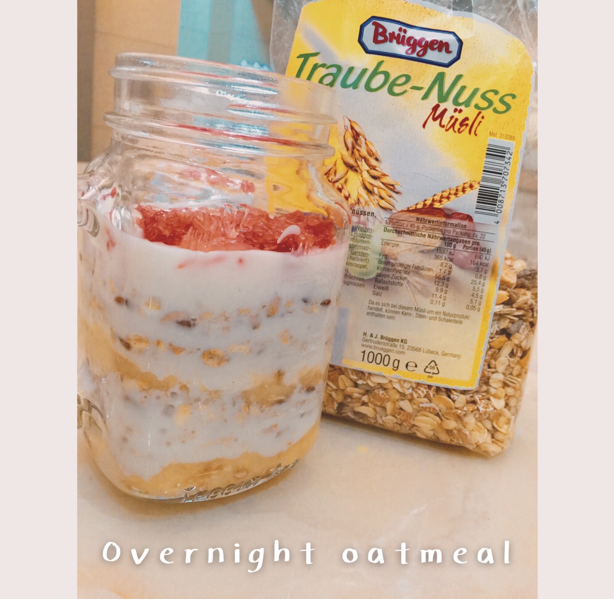 Overnight Oatmeal 隔夜早餐燕麦杯