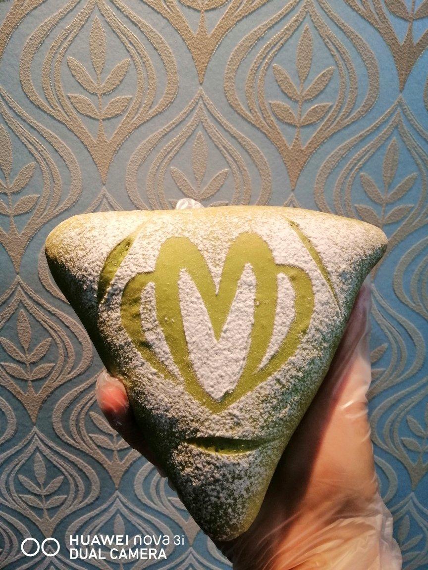 抹茶芋泥麻薯软欧包🍃夏日小清新