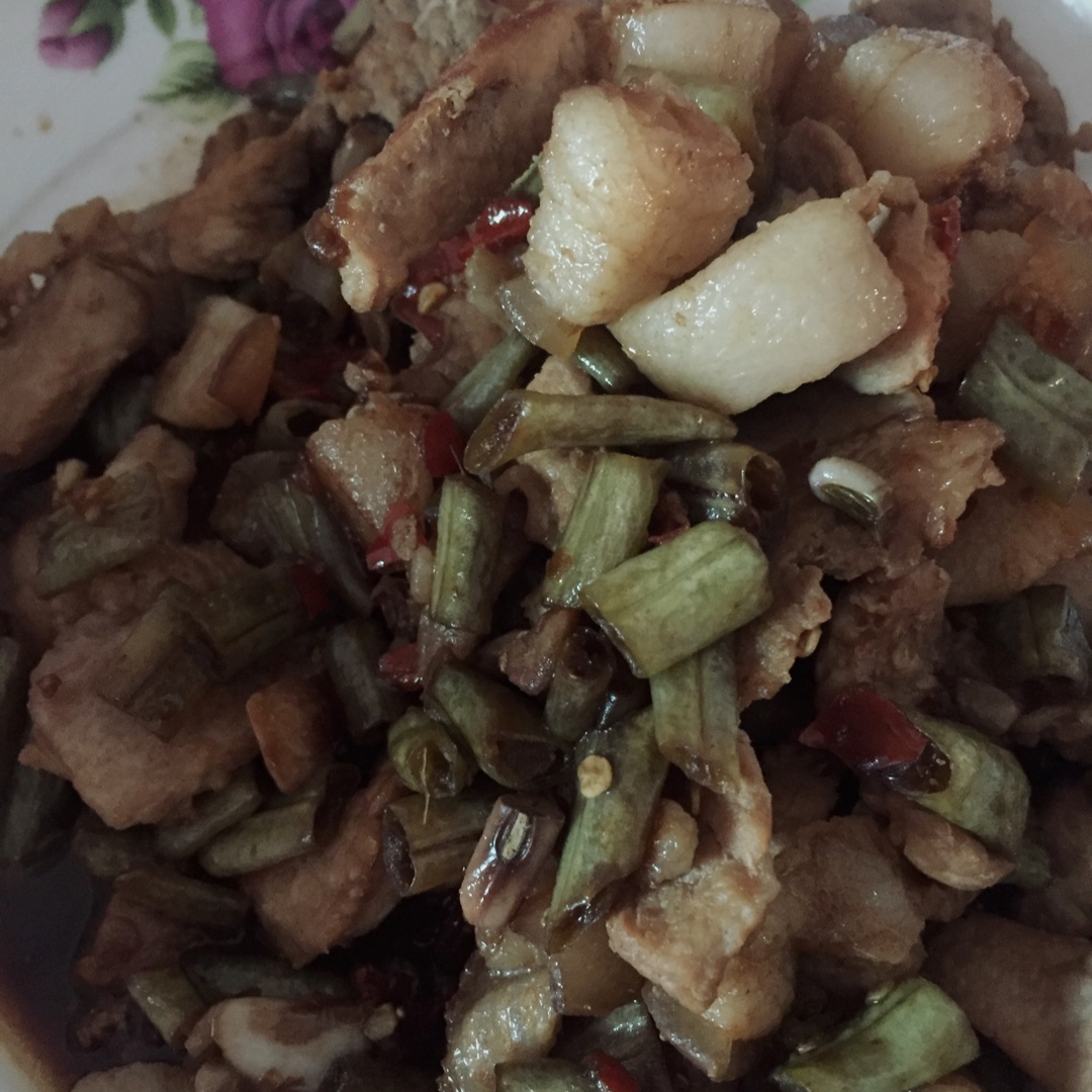 清炒酸豆角