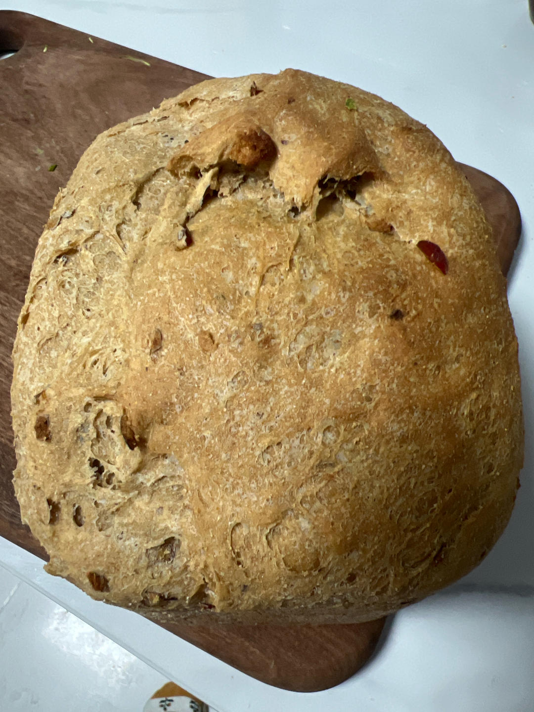 超简单无糖无油全麦面包（面包机版）