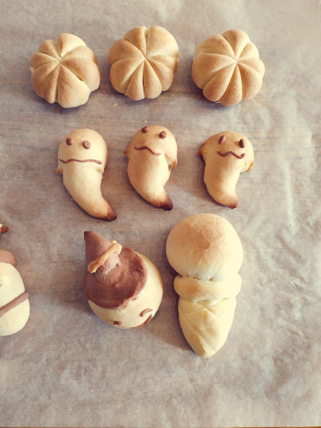 【原创】万圣节幽灵馒头（可爱不可怕）