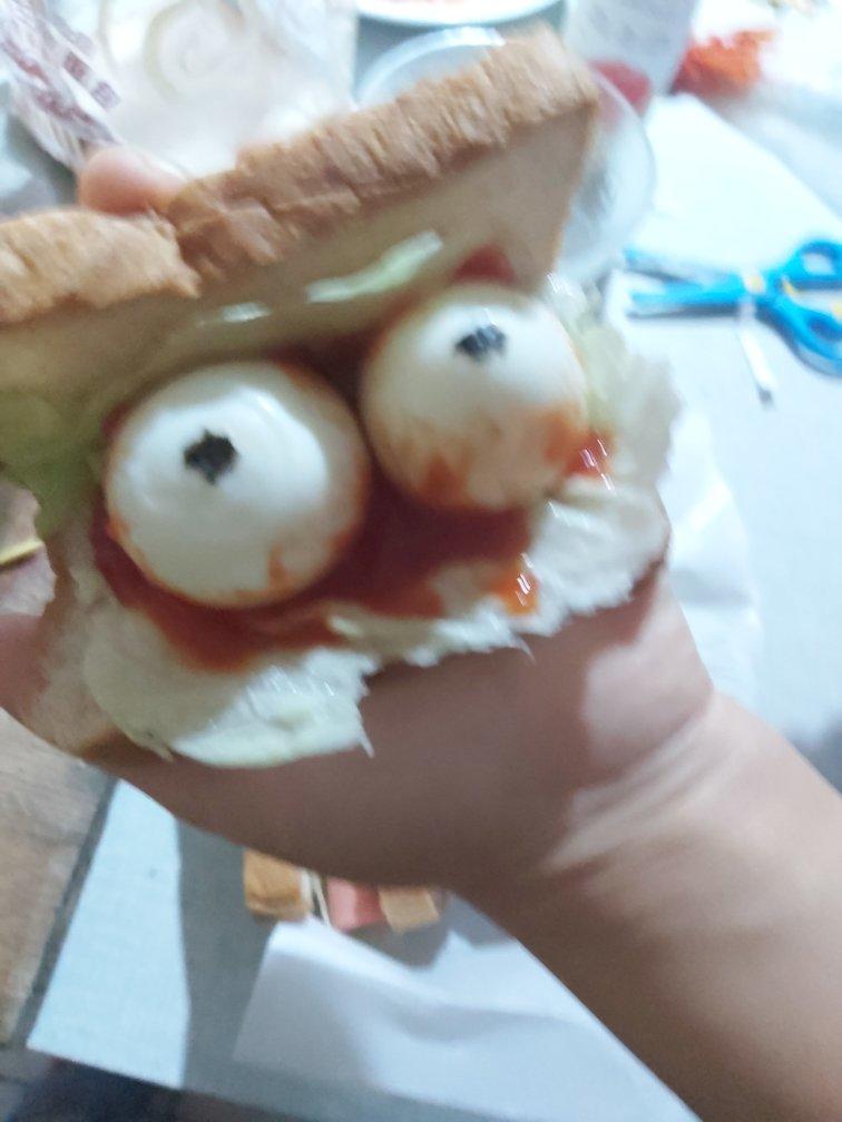 万圣节三明治🥪来啦，鬼怪来袭，简单好吃