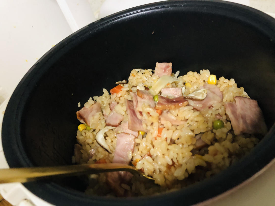 快手松茸焖饭