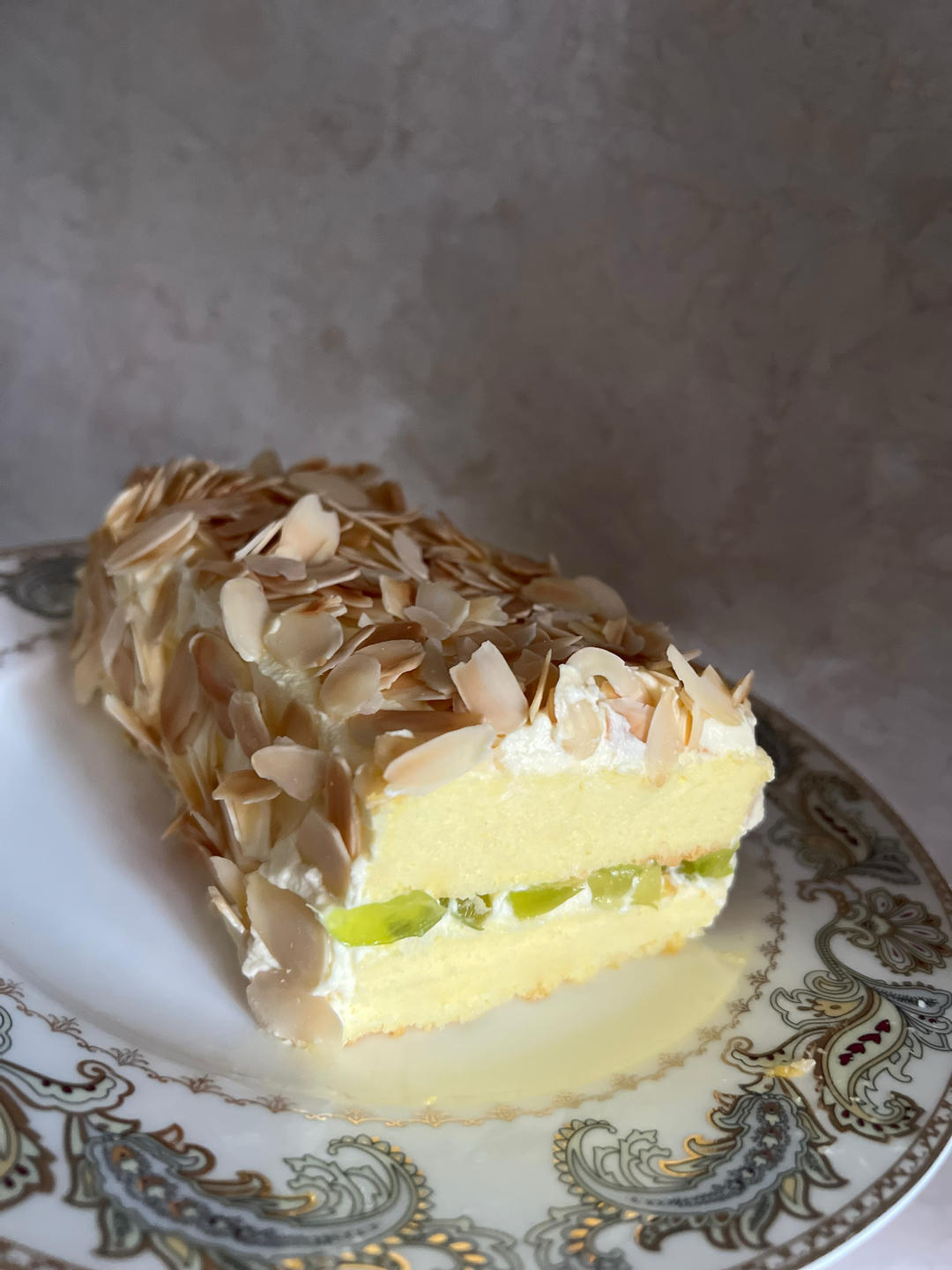 🔥咸香软绵巨好吃❗️咸奶油杏仁蛋糕卷❗️