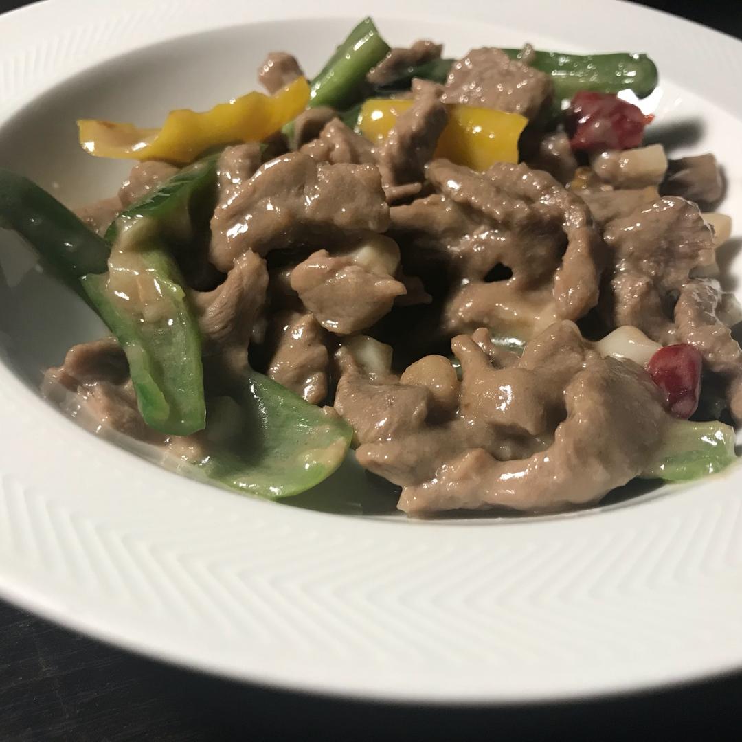 杭椒炒牛柳