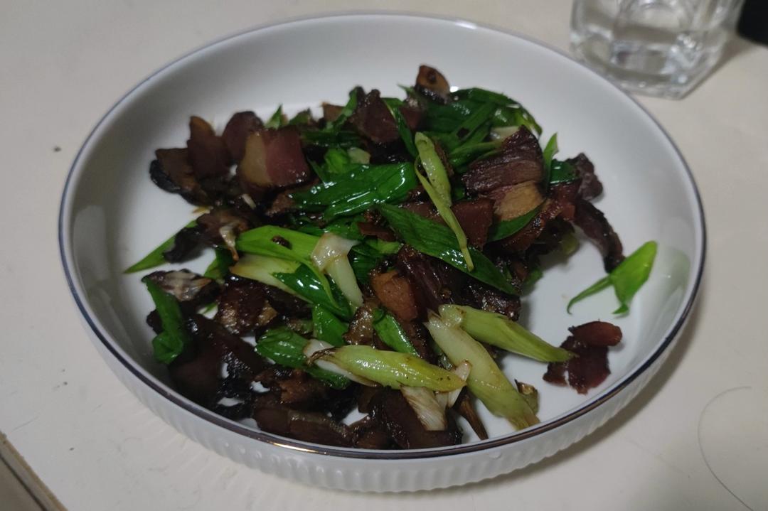 青蒜炒腊肉