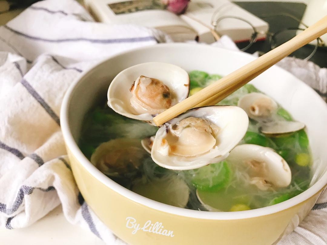 【食材包操作说明】丝瓜毛豆蛤蜊清鸡汤