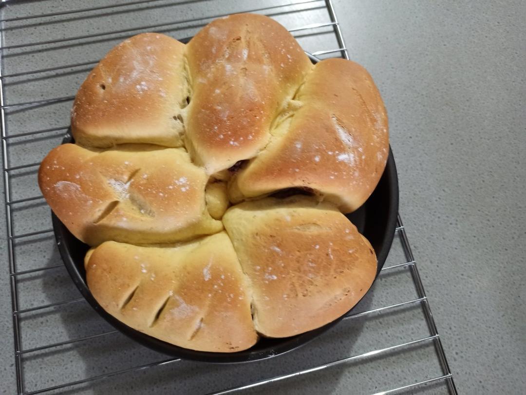 不用揉出膜的松软红豆面包