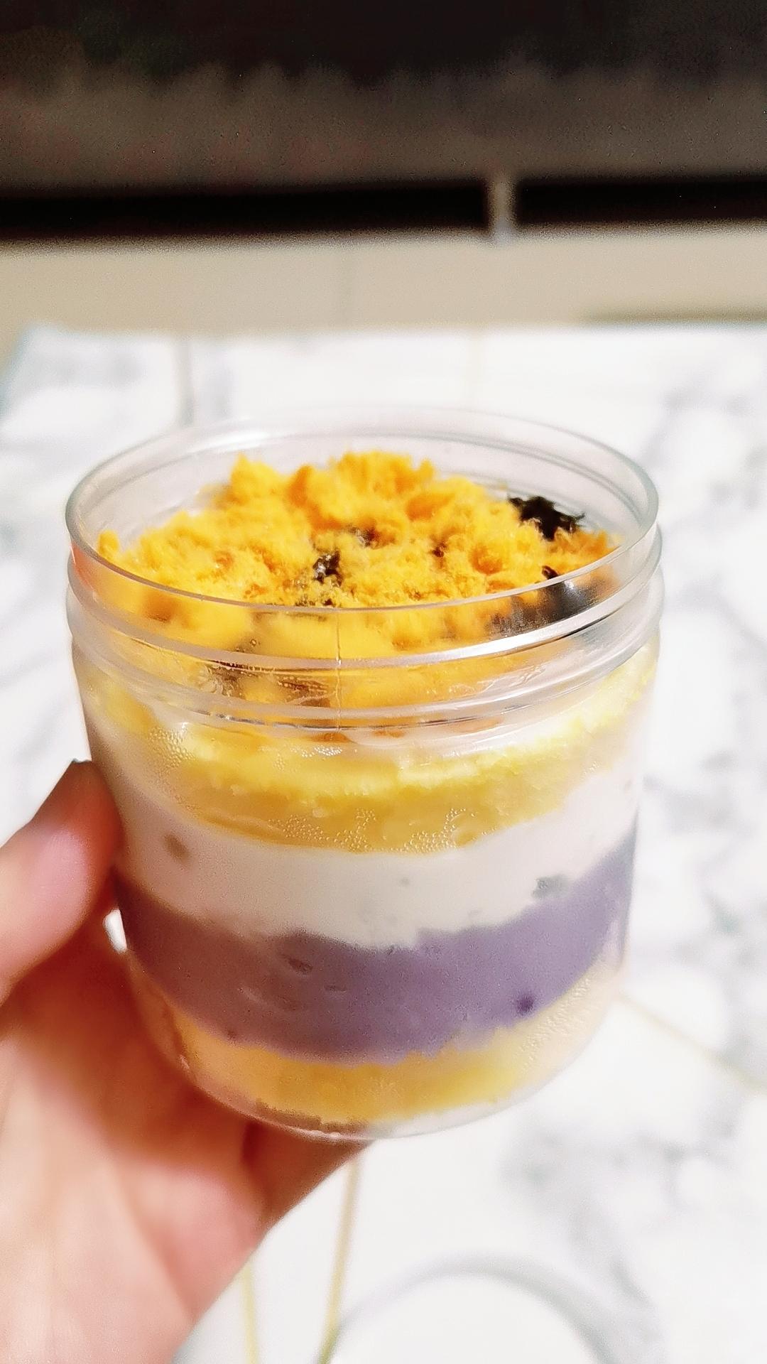 低卡芋泥盒子蛋糕
