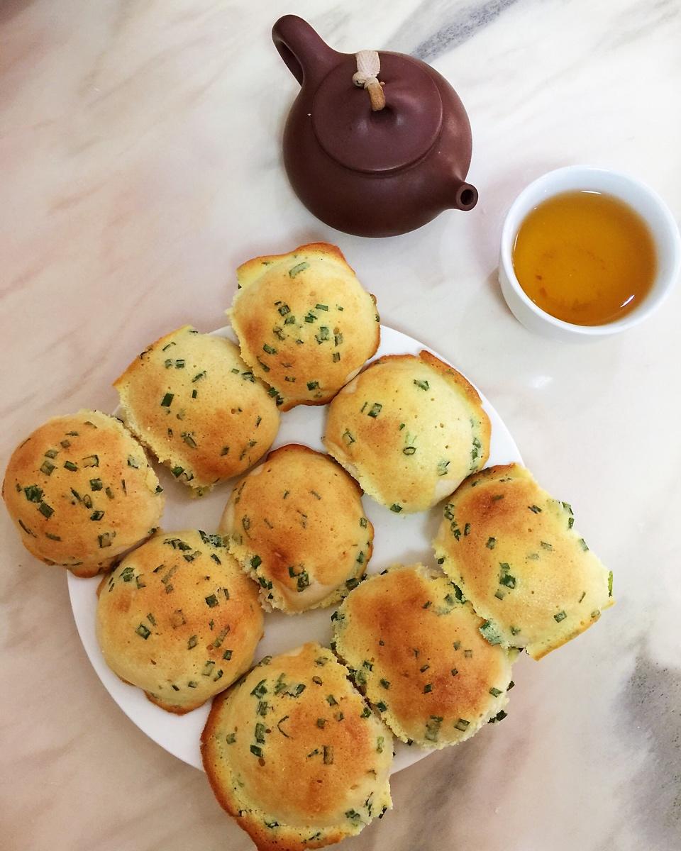 葱香酥皮面包