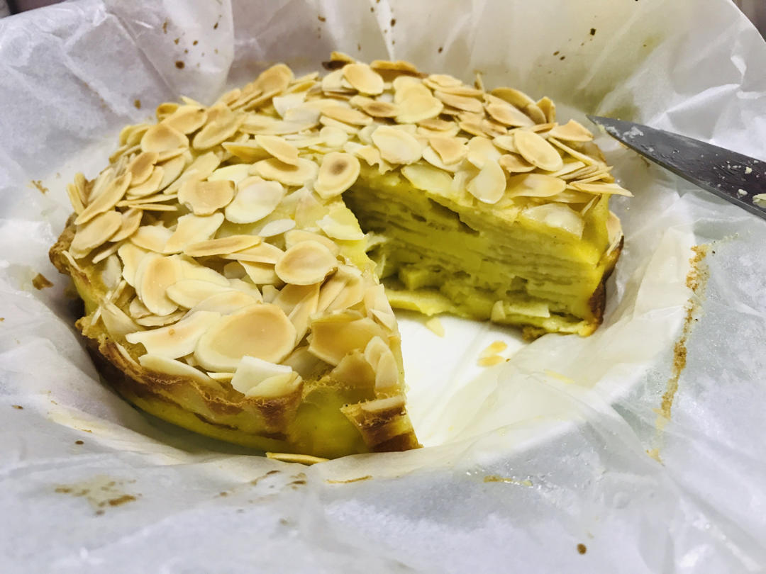 低卡低脂‼️隐形苹果千层蛋糕🍰好吃不胖