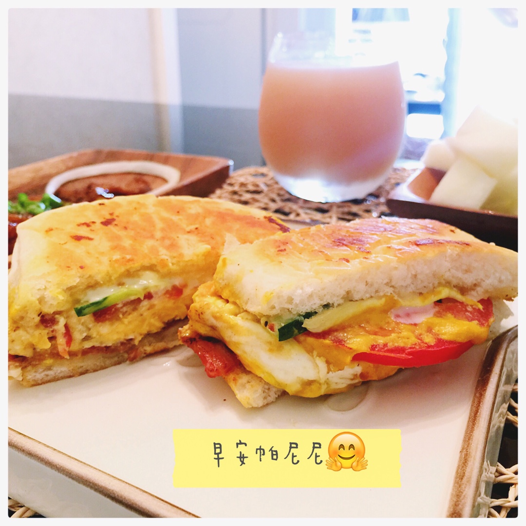 KFC升级版帕尼尼：会拉丝的三明治-----简易古巴三明治